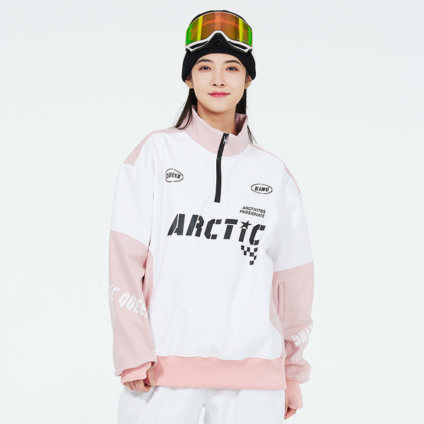 Arctic Queen Fleece-Pullover für Damen mit halbem Reißverschluss
