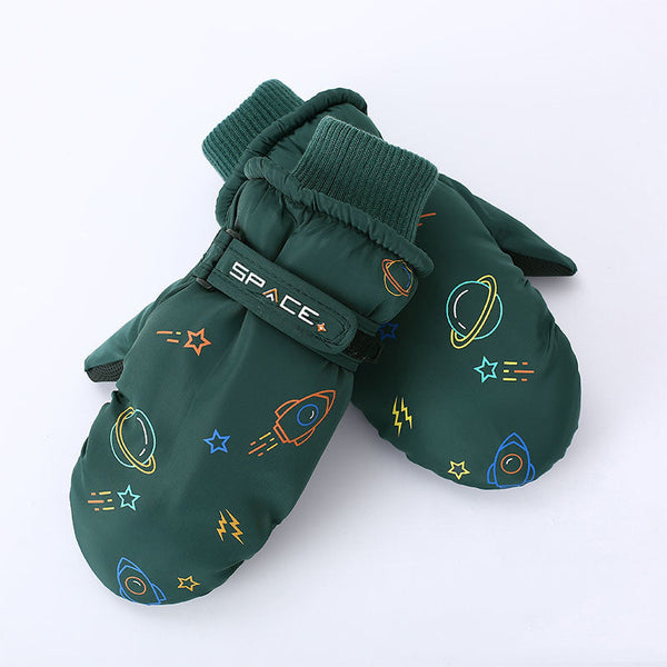 Wasserdichte Schneehandschuhe von Snowshred Star Sky für Kinder