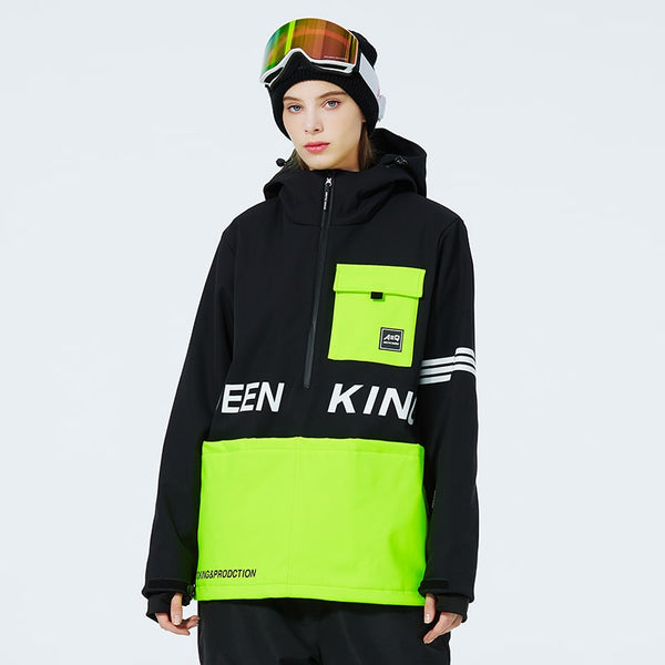 Mountain Peak SnowGuard Damen-Anorakjacke mit halbem Reißverschluss