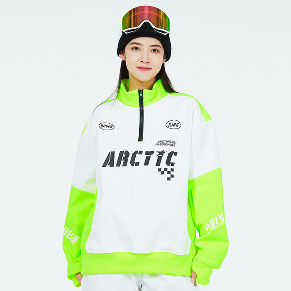 Arctic Queen Fleece-Pullover für Damen mit halbem Reißverschluss