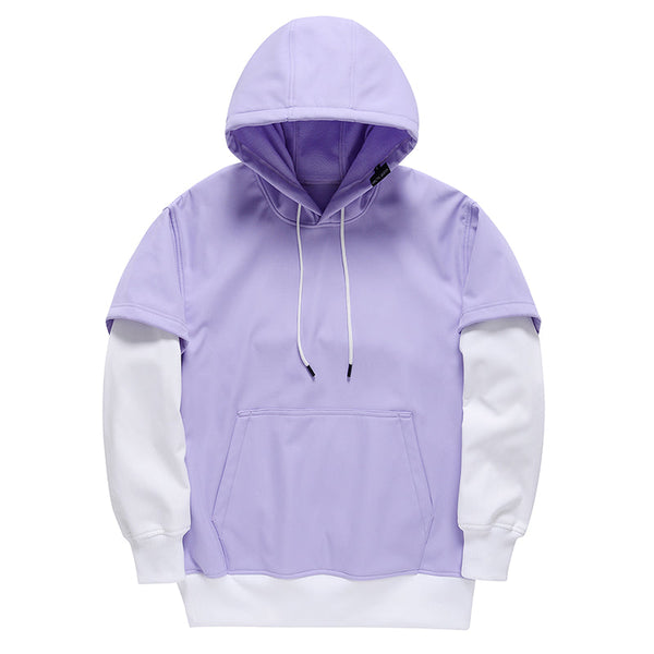 Damen-Fleece-Schneehoodie mit Smiley-Gesicht