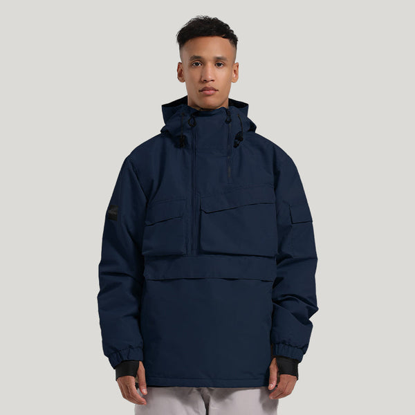 Gsou Snow Winter Action Cargo Anorak Snowboardjacke für Herren