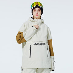 SnowCrest FrostTrek Anorakjacke für Damen mit halbem Reißverschluss
