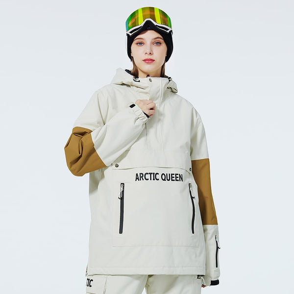 SnowCrest FrostTrek Anorakjacke für Herren mit halbem Reißverschluss
