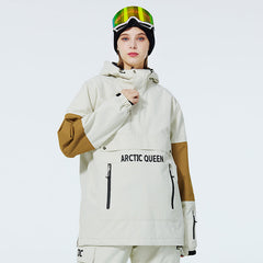 Damen Challenger Half-Zip Anorak-Schneejacke