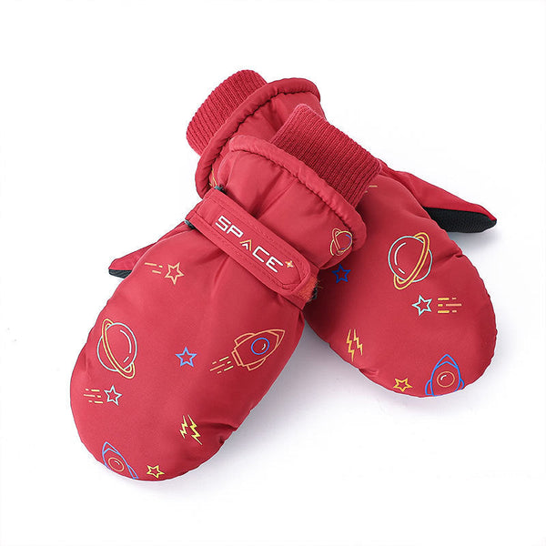Wasserdichte Schneehandschuhe von Snowshred Star Sky für Kinder