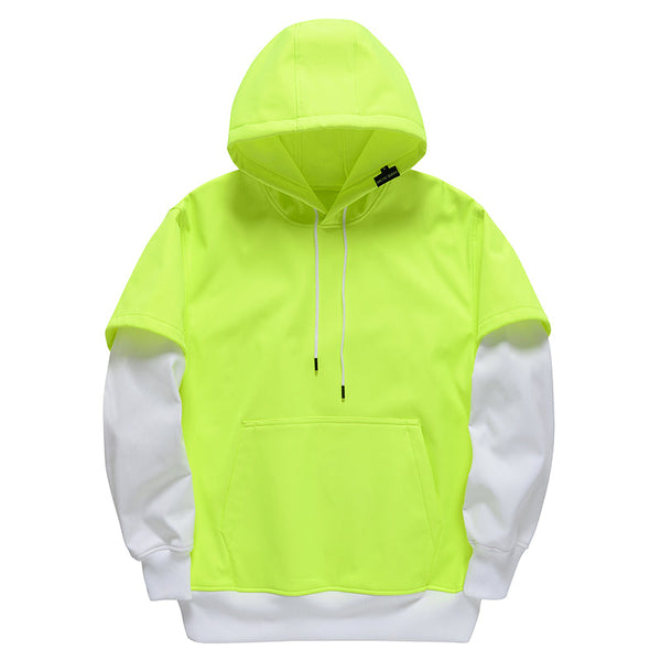 Herren-Fleece-Schneehoodie mit Smiley-Gesicht