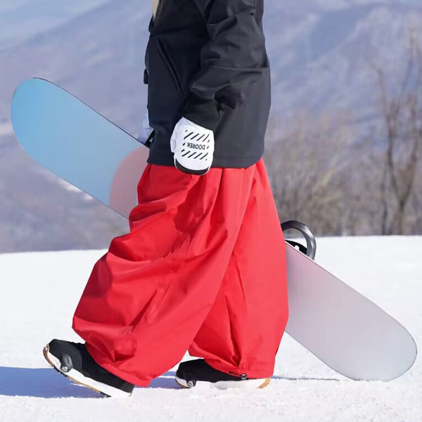 Doorek Unisex Fluff Baggy Schneehose für Herren