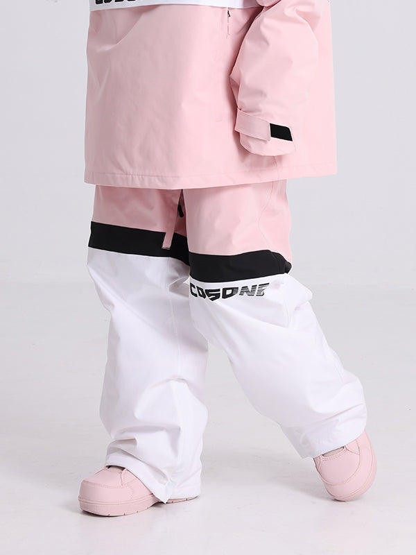 Cosone Powdreamer Herren-Anorak mit halbem Reißverschluss und Farbblock-Design