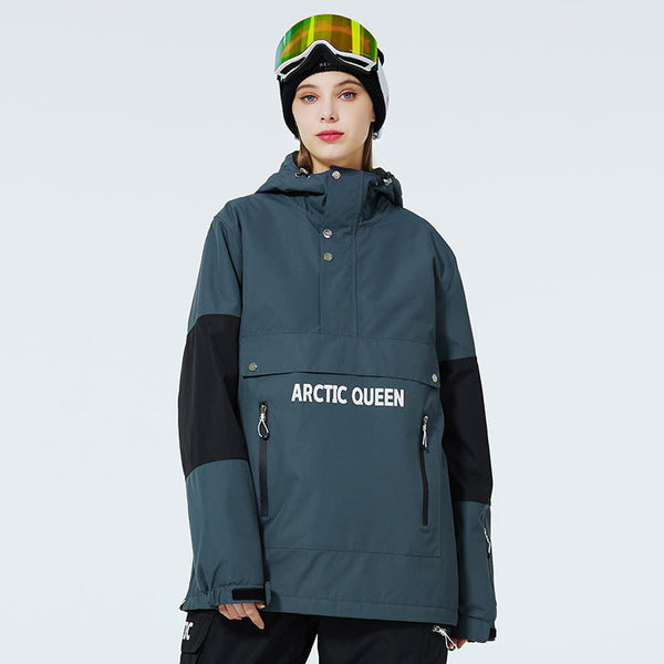 Damen Challenger Half-Zip Anorak-Schneejacke