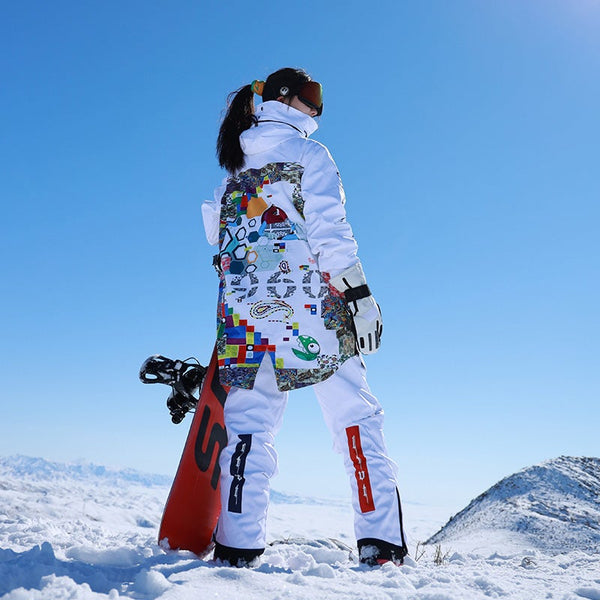 LTVT Unisex Snow Addict Street Fashion Outdoor-Jacke & Hose Set für Herren