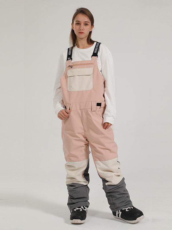 Gsou Snow Mountain Discover Colorblock Ski-Latzhose für Damen