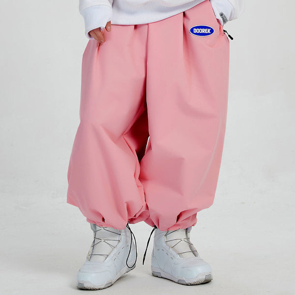 Doorek Unisex Fluff Baggy Schneehose für Herren