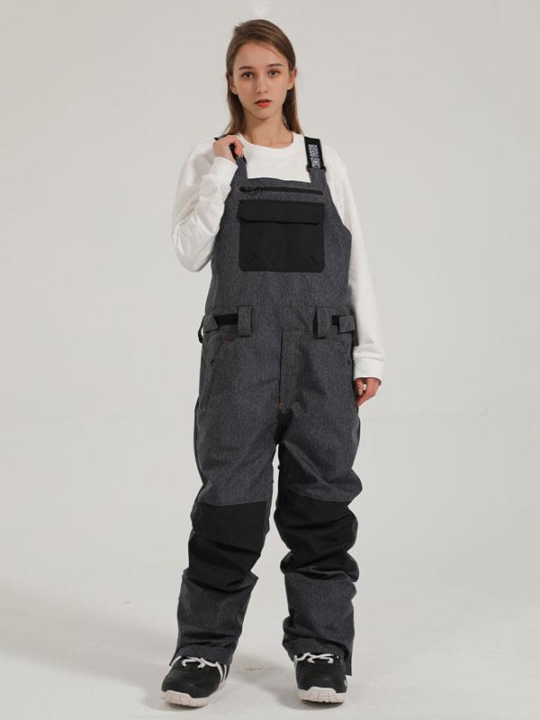 Gsou Snow Mountain Discover Colorblock Ski-Latzhose für Damen