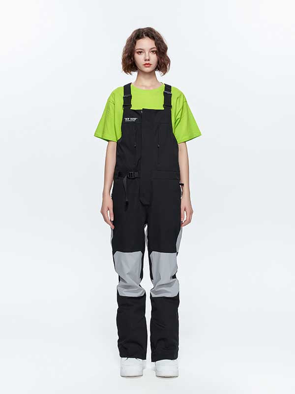 Damen-Snowboardhose mit hohem Tragekomfort und Farbblock-Hüftgürtel