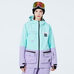 Sportliche Unisex-Schneejacke mit lustigen Punkten