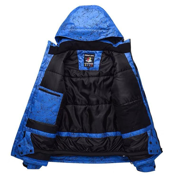 Damen- und Unisex-Skijacke mit Kapuze, Modell Snowy Owl Mountain Ice Breaker, wasserdicht