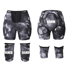 Nandn Unisex Tri-Flex Schutzshorts & Knieschoner Set