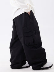 Wild Soul Steeze ParkRider Damen-Skihose mit mehreren Taschen, Utility-Schneehose, Baggy-Schneehose