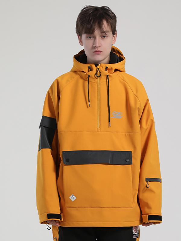 Gsou Snow Unisex reflektierende Mountain Mission Anorak-Schneejacke für Damen und Herren