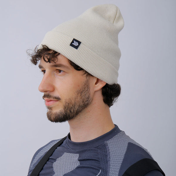 Unisex Häkelstrick-Bodenmütze mit Bommelfrisur, Schneemütze, Snowboardmütze