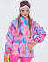 Girl's Phibee Artistic Creation Winter Outdoor Sportswear Waterproof Ski Jacket - snowshred