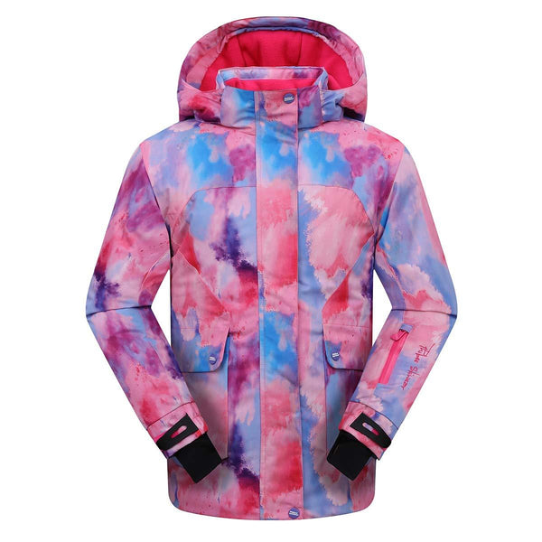 Girl's Phibee Artistic Creation Winter Outdoor Sportswear Waterproof Ski Jacket - snowshred