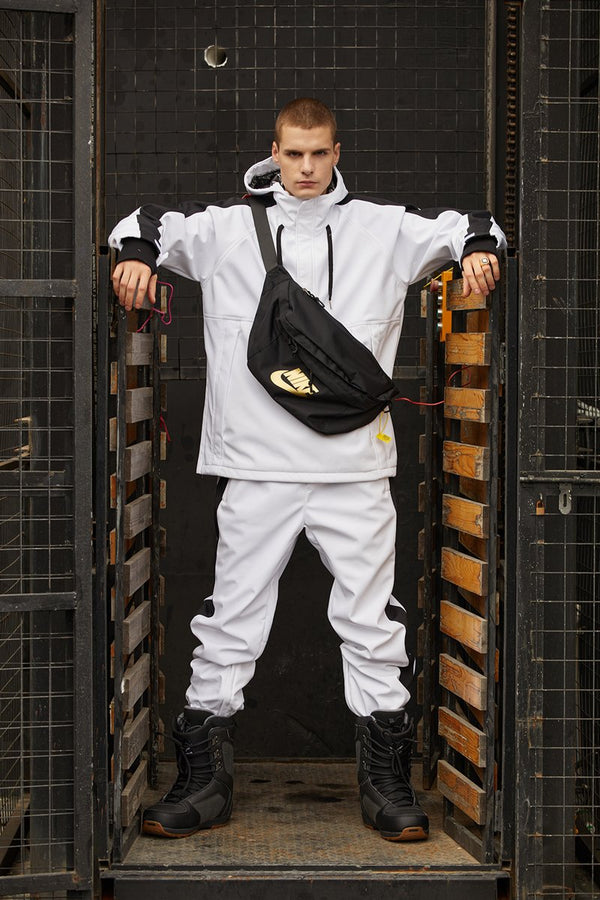 Men Unisex Flipped Young Fashion Snowboard Jackets & Pants set