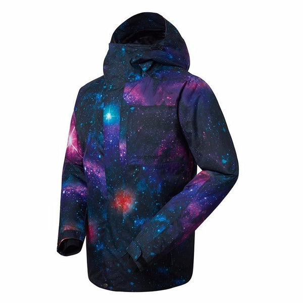 Men's Gsou Snow 10k Mountains Wolf 3D Printed Snowboard Jacket - snowshred