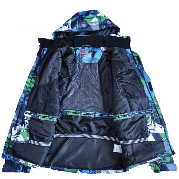Men's Mutu Snow Landscape Waterproof Insulated Ski Jacket - snowshred
