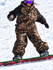 Pantalon de snowboard ample et résistant, polyvalent et urbain pour femme, style freestyle.