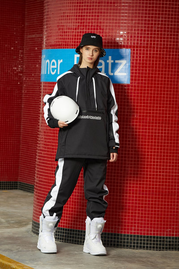 Men Unisex Flipped Young Fashion Snowboard Jackets & Pants set