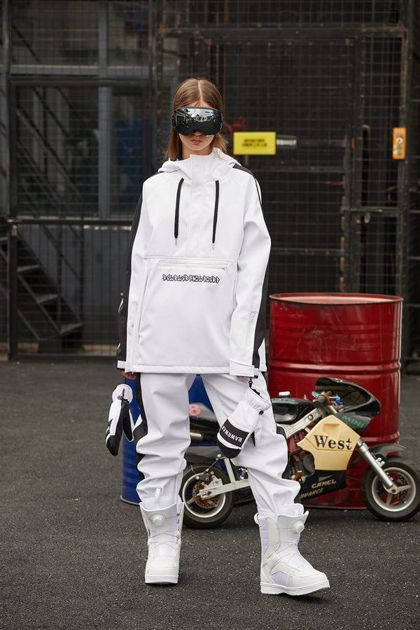 Men Unisex Flipped Young Fashion Snowboard Jackets & Pants set